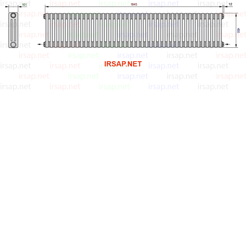 Радиатор IRSAP Tesi 30450/41 T08 CL 01